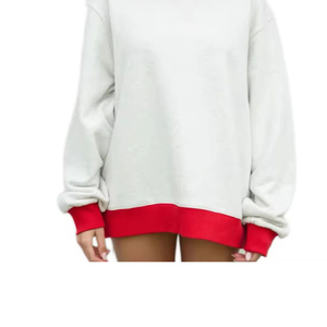 <b>Women</b> Casual Fleece <b>Sweatshirt</b> Long Sleeve Soft Comfortable Everyday Pullover Relaxed Fit Custom Clothing OEM ODM Bulk - Product Image 6