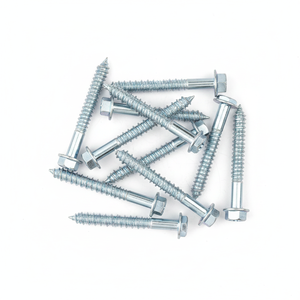 External Hex Head Lag Bolts - Carbon Steel Heavy Duty Fasteners - Product Image 1