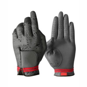 Guante de golf de cuero genuino para mano derecha, antideslizante, con cierre de gancho y bucle, unisex, deportivo, marrón - Product Image 4