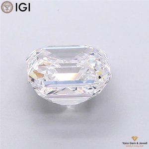 เพชรเพียวสปาร์คเคิล 4.00 กะรัต ทรงแอสเชอร์ พร้อมใบรับรอง IGI เพชร CVD ผลิตในห้องปฏิบัติการ สี D ความสะอาดระดับ VS1 สำหรับดีไซน์แหวนทันสมัย - Product Image 3