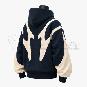 Custom Men’s Color Block Hooded Pullover Sweatshirt <b>Oversized</b> <b>Fleece</b> <b>Hoodie</b> Streetwear Casual <b>Hoodie</b> Manufacture - Product Image 4