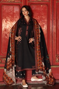 Vêtements d'hiver Shalwar Kameez pour femmes en lin brodé et imprimé de très haute qualité à prix avantageux - Product Image 5