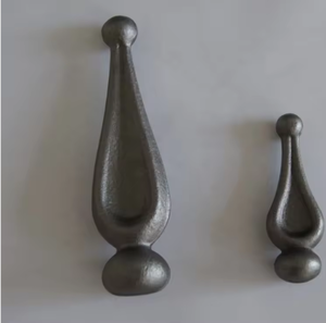 Embout décoratif en fer forgé pour clôture, ornement de sommet de portail en métal, capuchon d'embout de garde-corps en fer forgé, écologique, rond de 3 pieds - Product Image 3