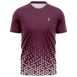T-shirt en jersey à manches courtes, col rond, 100% polyester, respirant, séchage rapide, imprimé par sublimation, personnalisé, fabriqué au Bangladesh - Product Image 1