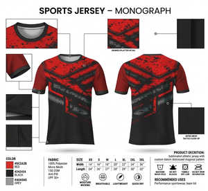Camiseta Deportiva Sublimada Personalizada para Hombre, 100% Poliéster, Manga Corta, Diseño Geométrico, Corte Regular, Tela de 180g - Product Image 3