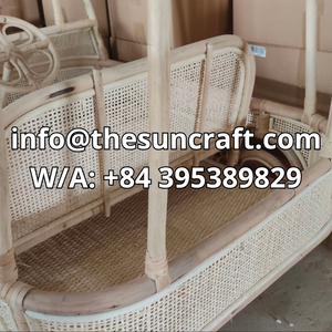 Hot Selling Natural Rattan Children Buggy <b>Car</b> Kids <b>Toy</b> Handcrafted Wicker Vehicle Push <b>Car</b> <b>Toy</b> For Nursery Room Wholesale - Product Image 2