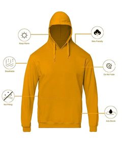 Sweatshirt Quality Jersey Fabric Solid Hooded <b>Pullover</b> <b>Mens</b> Heavyweight Hoodie Custom Logo <b>Pullover</b> Sport Streetwear Fleece - Product Image 1