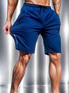 2026 Men's Casual Solid Breathable Quick Dry Knitted Worsted Mid Elastic Waist Polyester/Cotton 180g Fitness Running Cargo - Product Image 3