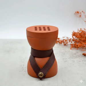 Brûleur d'encens en bois et cuir de luxe, pour la maison, le bureau, le Ramadan, l'Aïd, cadeau festif, finition polie, haute qualité, Mubkhar arabe - Product Image 2