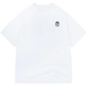 Camiseta de Algodón Oversize para Hombre, con Logotipo Minimalista en el Pecho, Estilo Urbano, Manga Corta, Casual, a la Moda, Fabricante OEM con Impresión Personalizada - Product Image 1