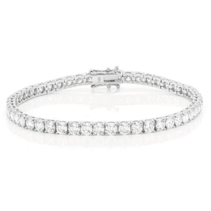 Pulsera de tenis delicada para mujer, de oro de 14k, con moissanita de corte redondo y baguette, color FG, claridad VS, certificada GRA, estilo Hip Hop, precio al por mayor - Product Image 1