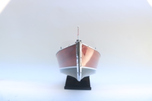 Maqueta de Velero de Madera Hecha a Mano CHRIS CRAFT, Decoración de Mesa Independiente con Temática Oceánica, Coleccionable de Arte Antiguo Personalizado - Product Image 1