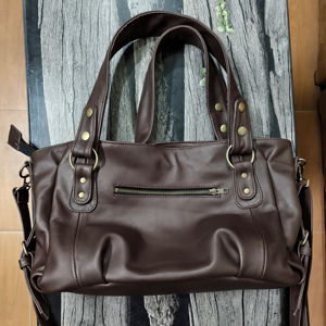 Bolsos de Hombro de Cuero Genuino para Mujer, Estilo Vintage, Correa Única, Portátiles, Impermeables, de Alta Calidad, para Invierno, Más Vendidos - Product Image 1