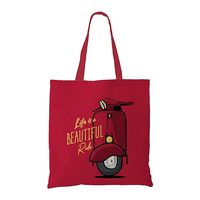 Sac fourre-tout en toile de couleur unie, fermeture à glissière, résistant à l'eau, style minimaliste, toutes saisons, usage quotidien, shopping, doublure en coton pour femmes