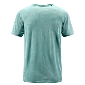 T-shirts décontractés de mode urbaine en gros, style hip-hop, 100 % coton, manches courtes, col rond, coupe classique pour hommes, personnalisables avec logo - Product Image 2