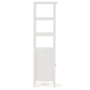 Torre portaoggetti da bagno Pure White Acadian, eleganti mensole per il bagno - Product Image 4