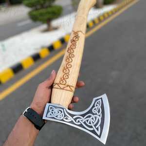 Hacha Vikinga Hecha a Mano de Grado Industrial, Hacha de Caza de Acero Inoxidable para Exteriores, Precio al por Mayor - Product Image 2