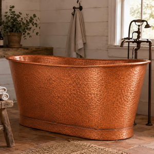 Bañera Independiente de Cobre Antiguo Forjada a Mano, Bañera de Lujo Hecha a Mano para Hotel, Resort, Spa, Villa y Diseño de Interiores - Product Image 1