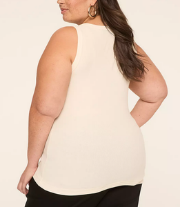 Camisetas sin mangas acanaladas con cuello en V para mujer, talla grande, de alta calidad, estilo racerback, para fitness muscular, servicio OEM 2026 - Product Image 4