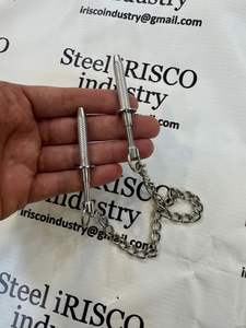 Pinces à tétons en acier Ball Grabber, les meilleures pinces à tétons à pointes en acier inoxydable, jouets pour tétons BDSM à 4 doigts fins, les meilleurs jouets pour tétons - Product Image 2