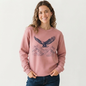 Sweat-shirt pour femme à imprimé graphique, vêtement décontracté élégant avec des motifs graphiques créatifs, matière polaire douce, coupe décontractée, personnalisable - Product Image 1