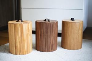 Poubelle ronde en bois de style rustique avec couvercle pour le stockage des déchets secs en intérieur, pour la maison, le bureau, la cuisine et la chambre, provenant d'Inde - Product Image 6