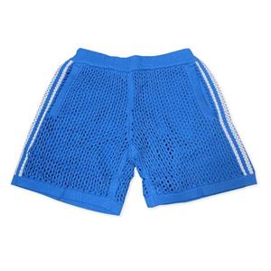 New Design Custom Crocheted <b>Mesh</b> Shorts for Men 100% Polyester Anti-Wrinkle Plain Dyed Solid Pattern Board Shorts Casual Style - Product Image 2