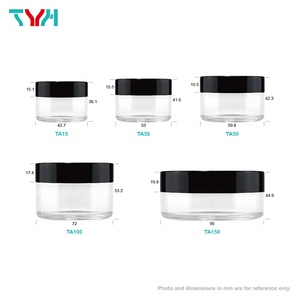 โหลพลาสติกใสบริสุทธิ์15มล.-250มล. PET พร้อมฝาปิด ABS สำหรับสัตว์เลี้ยง | ปราศจาก BPA | ผนังหนัก (ซีรีส์ TA) - Product Image 3