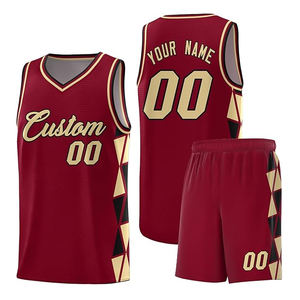 Uniformes de Baloncesto Personalizados al por Mayor, 100% Poliéster, Antibacterianos, Sin Mangas, Transpirables, de Secado Rápido, Conjunto de Ropa de Entrenamiento Cosida - Product Image 4