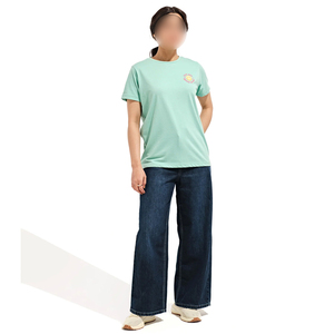 T-shirts pour femmes personnalisables en couleur unie, prix usine, meilleur fournisseur, impression de marque personnalisée, t-shirts décontractés vierges - Product Image 1