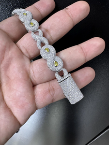 Luxury <b>White</b> Gold <b>Bracelet</b> With Pear Cut Fancy Diamonds Rhodium Plated Women's Everyday Wear Jewelry Available for Best Price - Product Image 5