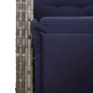 Conjunto de Muebles de Jardín de 5 Piezas en Poliratán Gris para Patio - Product Image 6