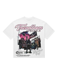 T-shirt unisexe personnalisé coupe classique 100 % coton streetwear grande taille premium écologique séchage rapide avec logo personnalisé décontracté - Product Image 1