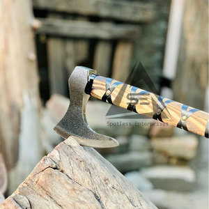 Hache à barbe de haute qualité, best-seller pour le camping et la chasse, outil de coupe de bois à dos plat avec garantie de 3 ans - Product Image 4