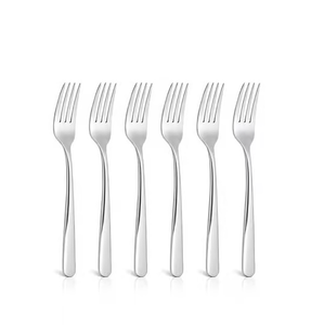 Ensemble de fourchettes en acier inoxydable, fourchettes à dessert et à légumes, design classique à prix abordable - Product Image 2