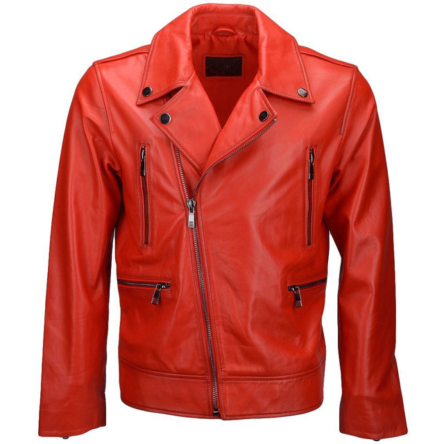 2026 Men's Winter Casual Genuine Leather Slim Fit Fashion Jacket with High Quality Front Logo Faux Fur Lining