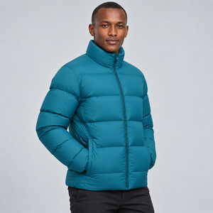 <b>Top</b> Trending Lightweight Puffer Jacket <b>High</b> Quality 100% <b>High</b> Canvas Stand Collar New Design for Winter Wear <b>Leather</b> Jacket - Product Image 2
