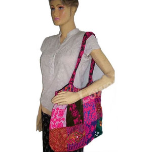 Bolsos de Mano Étnicos Vintage con Bordado y Patchwork para Mujer, Bolsos de Hombro Hechos a Mano de Estilo Bohemio, Diseño Artístico Retro - Product Image 2
