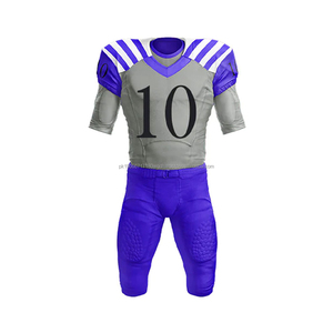 Customizable Printed Heat-Transfer Quick Dry Men's American Football Sportswear Set Breathable Short Sleeves Team Name Uniform - Product Image 2