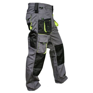 Heavy duty workwear pants for men with reinforced <b>knees</b> and utility pockets for construction and industrial use - Product Image 6