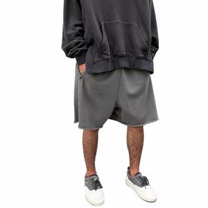 Pantalones Cortos Bermuda para Hombre, Color Sólido, Cintura Media, Elásticos, Transpirables, Anti-Pilling, Casuales, Tejidos, con Bolsillos de Satén y Cierre con Cordón - Product Image 1