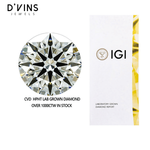 เพชร D'VINS Jewels Lab Grown ขนาด 3.05 กะรัต สี D ความสะอาด VS1 รูปทรงกลมเจียระไนแบบบริลเลียนท์ เพชรสังเคราะห์แบบเม็ดเดี่ยวสำหรับทำเครื่องประดับ - Product Image 1