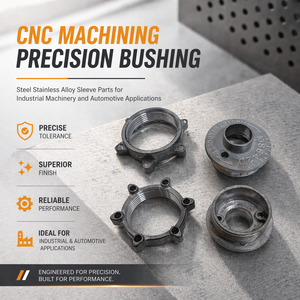 Bujes de Precisión Mecanizados por CNC, Piezas de Acero Inoxidable para Maquinaria Industrial y Aplicaciones Automotrices - Product Image 3