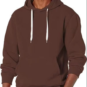 Sudadera con Capucha de Algodón para Hombre, Corte Holgado, Forro Polar Grueso, Ropa Casual, Sudaderas con Logotipo Personalizado, Sudaderas Tejidas Sólidas - Product Image 1