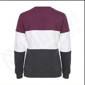 Jersey informal para mujer, sudadera de manga larga a la moda de talla grande, cuello redondo de lana para invierno, estilo Fitness Sexy, tinte de corbata frontal - Product Image 3