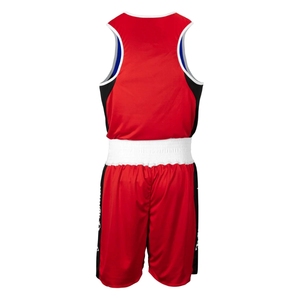 Conjunto de Jersey y Pantalones Cortos de Boxeo Personalizados OEM para Hombre con Costuras Resistentes y Ajuste Atlético - Product Image 3