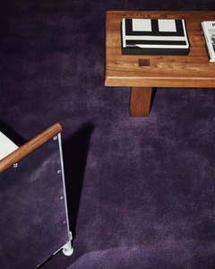 Solid Purple Area Rug Modern Minimalist Handmade Woolen Rug Premium Carpet Contemporary Luxury Living Room Bedroom Floor Decor - Product Image 3