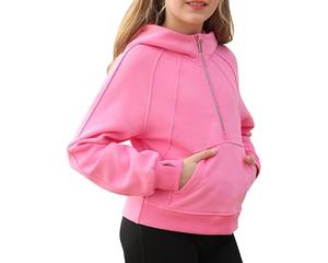 Sudadera con capucha de invierno personalizada con bordado desgastado, OEM ODM, para mujer, diseño corto personalizado - Product Image 3