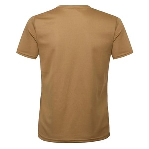 T-shirt pour homme à manches courtes, couleur unie, séchage rapide, coupe classique, col rond, longueur normale, jersey décontracté, 100% coton, respirant - Product Image 2