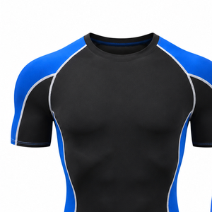 Ensemble t-shirt et short de course pour hommes, vêtements de sport athlétiques, gym, fitness, entraînement, séchage rapide, respirant, vêtements de sport actifs, course à pied - Product Image 4